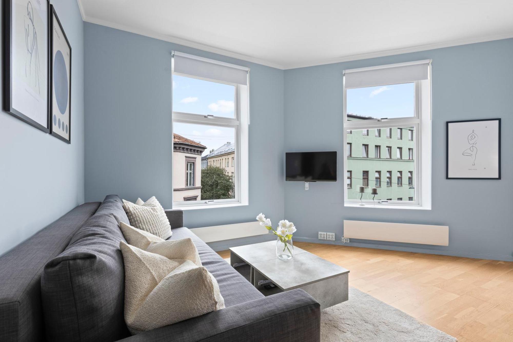 Modern And Bright Apartment In Central Oslo Bagian luar foto